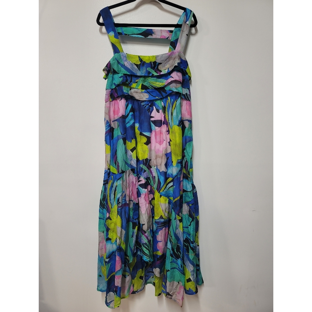 Anthropologie Sunny Midi Dress Size L - Picture 9 of 13
